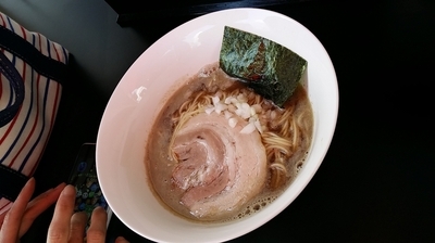 「煮干しそば大盛（700円）+油そば（300円）」@煮干乱舞の写真