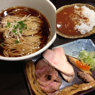 「醤油そば＋チャリティーカレー」@麺や 蒼輝 AOIKAGAYAKIの写真