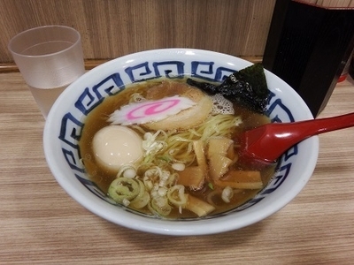 「味玉入り煮干しらーめん」@そば新 京急蒲田店の写真