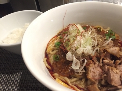 「プチライス付き 麻婆まぜそば 800円」@らぁ麺 やまぐち 辣式の写真