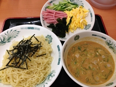 「ごま味噌冷やし（期間限定）」@日高屋 稲荷町店の写真