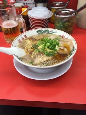 「醤油ラーメン大盛」@ラーメン魁力屋 八潮店の写真