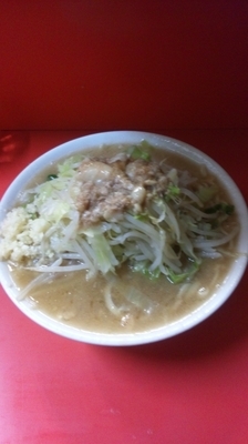 「小ラーメン（ヤサイニンニクアブラ）」@ラーメン二郎 三田本店の写真