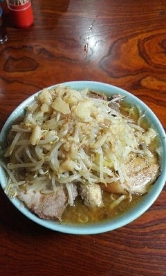 「ブタメン大盛」@ラーメン富士丸 明治通り都電梶原店の写真