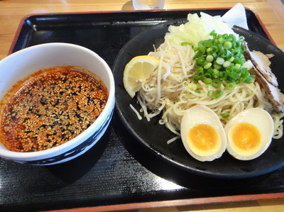 「【期間限定】広島つけめん・弐辛・大盛り」@本場広島お好み焼き かっちゃんの写真