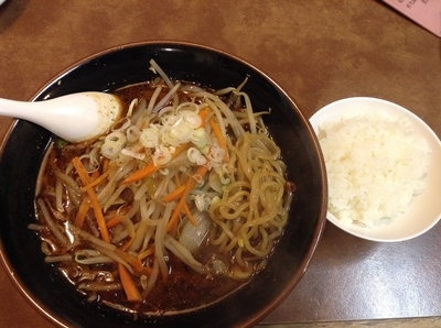 「たいわんラーメン　ライス付き 690円」@くるまやラーメン 潮来店の写真