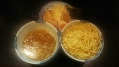 「極太味玉つけめん(中盛)(あつもり)」@麺屋 いっこくの写真