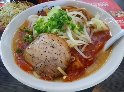 「【限定】辛味噌あんかけラーメン　（大盛り：サービス券）」@おおぼし 松本平田店の写真