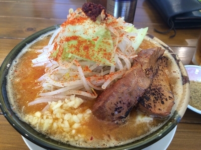 「赤、白富士」@麺処 はいからの写真