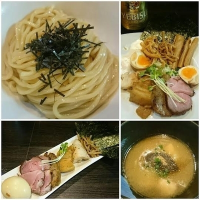 「特選つけ麺（魚介）￥1080＋ビール￥500＋つまみ￥500」@麺処 ほん田 nijiの写真