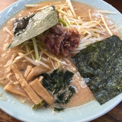 「ネギラーメン （大盛り）」@ラーメンショップ 牛久結束店の写真