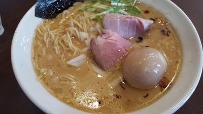 「味玉醤油らぁめん」@濃厚道場 幸手本部の写真