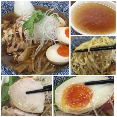 「【SR7コラボ限定】タマシャモそば 980円＋味玉100円」@中華そば よしかわの写真