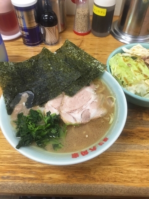「チャーシュー麺+キャベチャー」@六角家 本店の写真