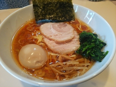 「ちょい辛らーめん＋味玉」@らーめん将貴の写真