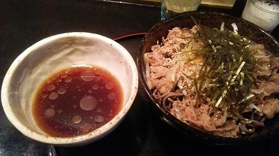 「肉つけ蕎麦 850円」@香味つけ蕎麦 七並の写真