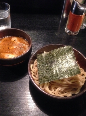 「つけそば(ネギ抜き・小盛り)」@BASSO ドリルマンの写真