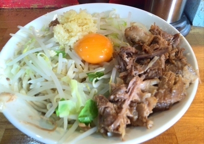 「油そば（にんにく）」@ラーメン髭の写真