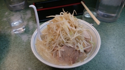 「大ラーメン(ニンニク)」@ラーメン二郎 新宿小滝橋通り店の写真