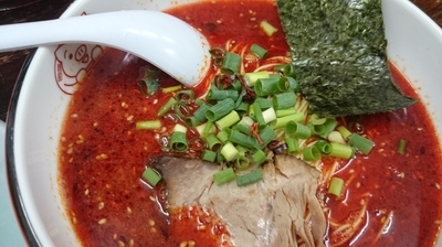 「赤博多ラーメン+半チャーハンセット」@博多ラーメン 長浜や 日暮里店の写真
