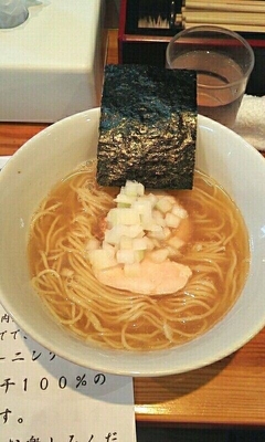 「煮干らーめん（鯛煮干100%）【限定】」@らーめん芝浜の写真