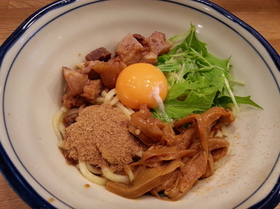 「まぜそば600円」@らーめん 一房の写真