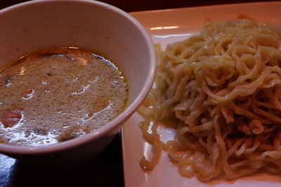 「グリーンカレーつけめん（追い飯付き）」@つけめん かねかつの写真