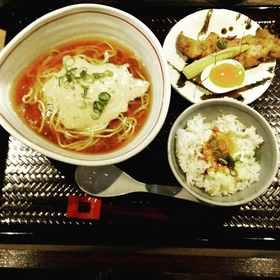 「御膳（並盛）らーめん　１１００円」@新宿御苑 らーめん桜花の写真