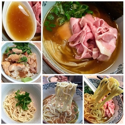 「【気まぐれ限定】天草大王✖️鯛￥950＋替え玉＋天草大王塩焼き丼」@中華そば 四つ葉の写真