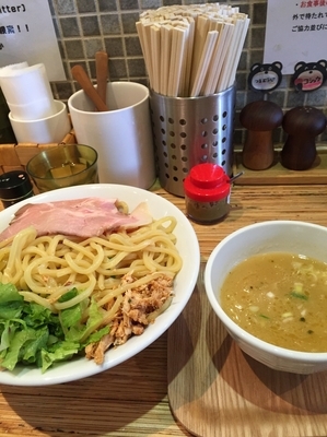 「鶏つけそば 特盛 1050円」@NOODLE STOCK 鶴おかの写真