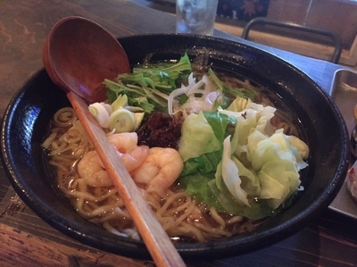 「エビ麺ダブル（160g）」@It's shrimp! エビ麺専門店の写真