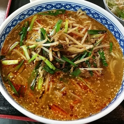 「旨辛タンタンメンセット　950円」@餃子の福来の写真