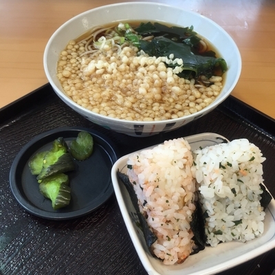 「朝食セット（￥310）」@名代 富士そば お茶の水店の写真