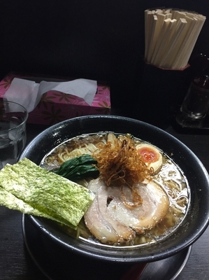 「焦がしねぎ醤油ラーメン 大盛」@麺屋 番の写真