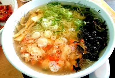 「カニラーメン 1000円」@大八の写真