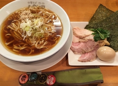 「ガハハ鶏特製そば」@中華そば ムタヒロ 大阪福島店の写真