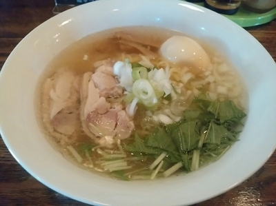 「【味玉塩ラーメン(並盛・160g)750円】→650円」@麺学の写真