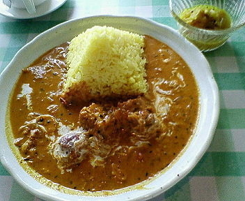 「ホットチキンカレー　８８０円」@これく亭の写真