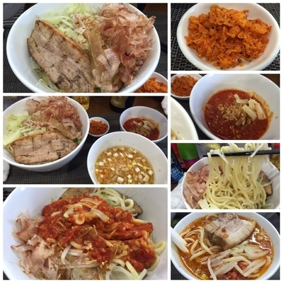 「【限定】つけ麺880円+味変200円+ニンニク30円ビール」@麺丼Dining 夢者の写真