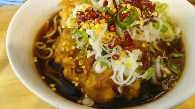 「ジャンボゲソそば」@一○そばの写真