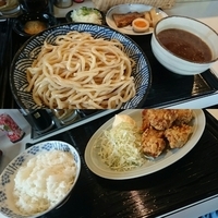 もみじつけめん、から揚げライスセット