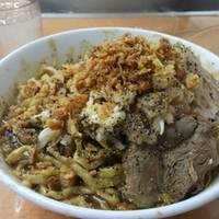 限定カレー汁なし麺増し　800円　玉子50円