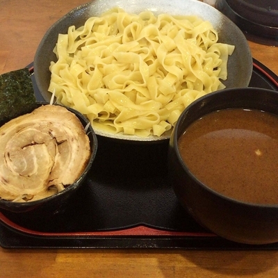 「つけ麺（平打ち麺）　780円」@くりの木 加須店の写真