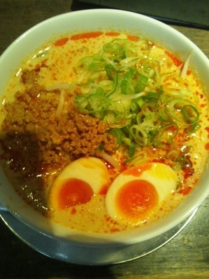 「濃厚坦々麺（味玉トッピング）」@ラーメン HAMASAKUの写真