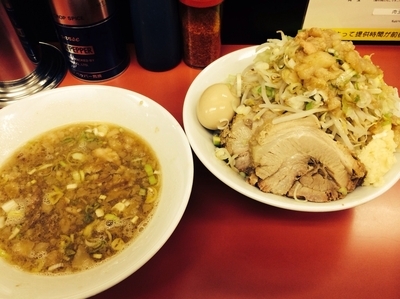 「つけ麺 並 全マシ 味玉 肉増し」@ラーメン一心の写真