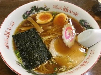 「中華ラーメン（５５０円）＋煮玉子（１００円）」@ラーメン蘇洲 須玉店の写真