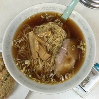 「ラーメンセット（ラーメン＋半チャーハン）」@交通飯店の写真