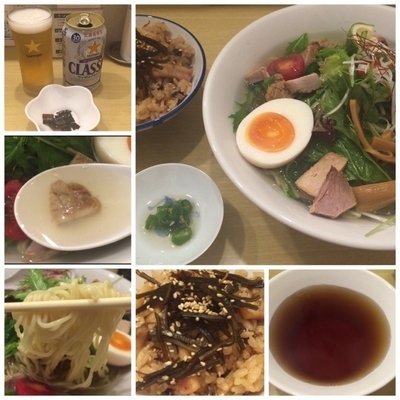 「【限定】冷し塩ラーメン900円いかめし200円ビール400円」@函館塩ラーメン 五稜郭の写真