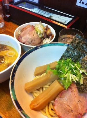 「濃厚つけめん 豚ごはん」@らぁめん 葉月の写真