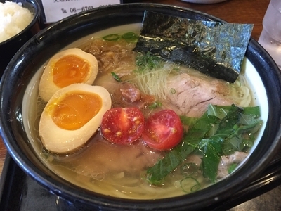 「紀州梅塩らーめん」@上本町 麺乃家の写真